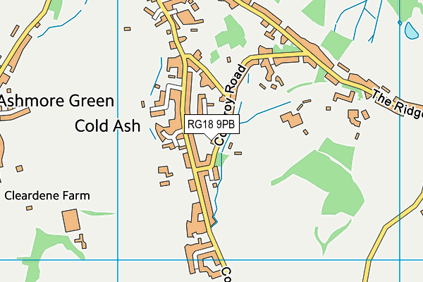 RG18 9PB map - OS VectorMap District (Ordnance Survey)