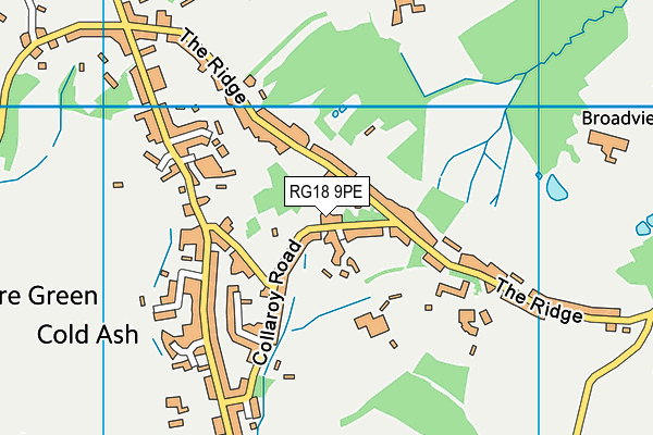 RG18 9PE map - OS VectorMap District (Ordnance Survey)