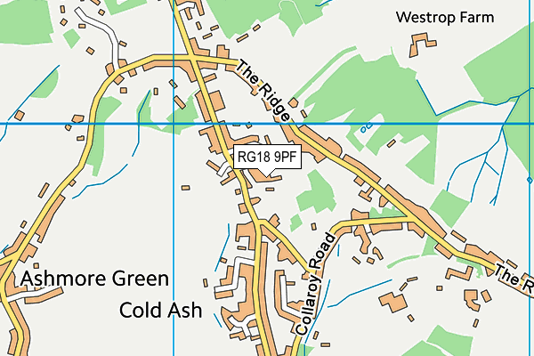 RG18 9PF map - OS VectorMap District (Ordnance Survey)