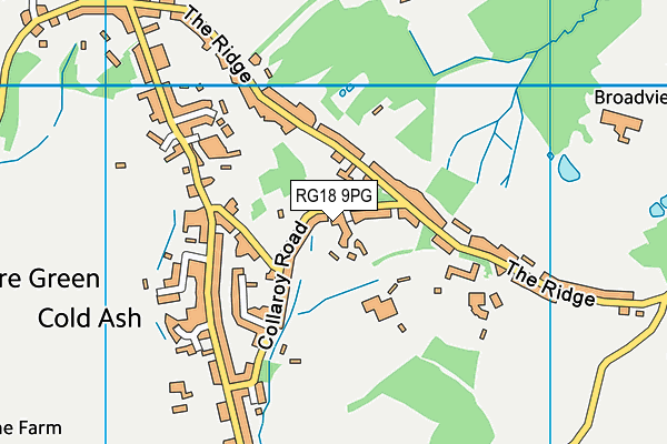 RG18 9PG map - OS VectorMap District (Ordnance Survey)