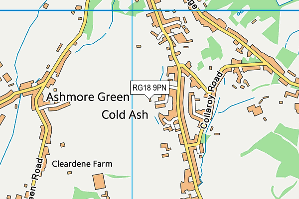 RG18 9PN map - OS VectorMap District (Ordnance Survey)