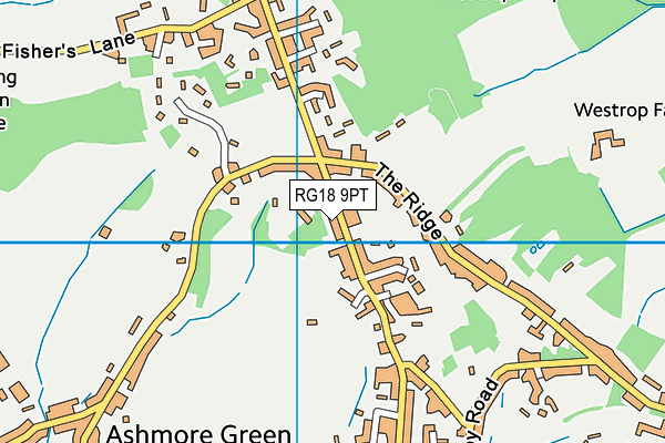 RG18 9PT map - OS VectorMap District (Ordnance Survey)