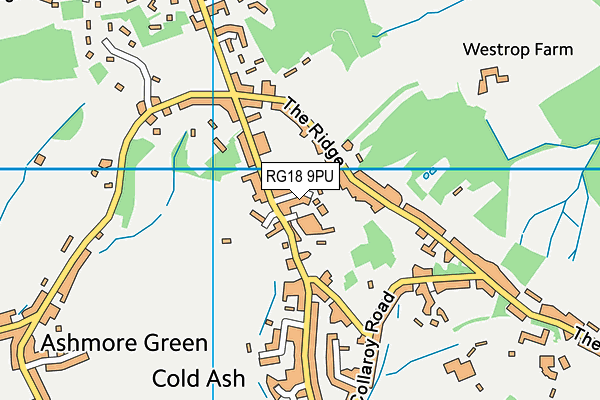 RG18 9PU map - OS VectorMap District (Ordnance Survey)