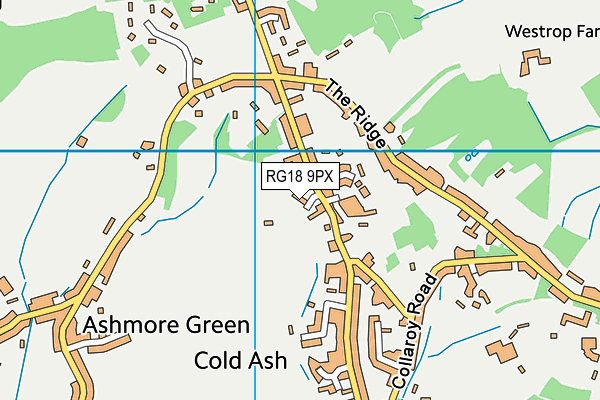 RG18 9PX map - OS VectorMap District (Ordnance Survey)