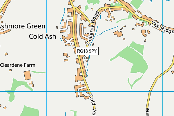 RG18 9PY map - OS VectorMap District (Ordnance Survey)