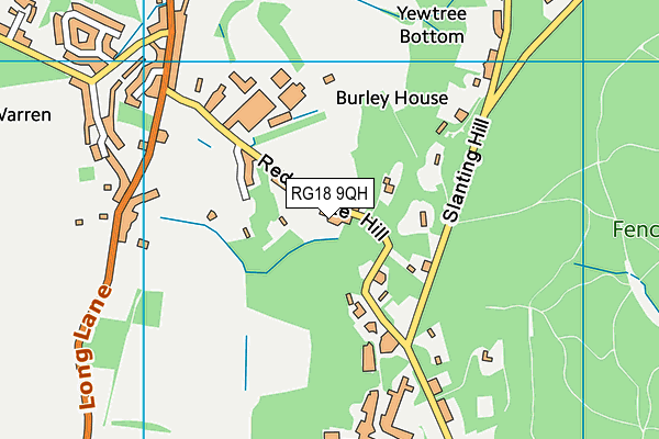 RG18 9QH map - OS VectorMap District (Ordnance Survey)