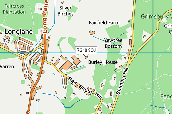 RG18 9QJ map - OS VectorMap District (Ordnance Survey)