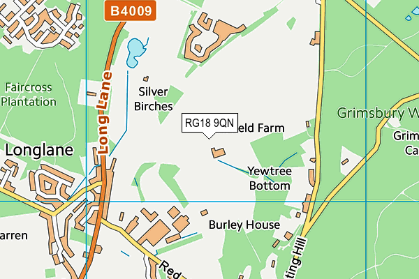 RG18 9QN map - OS VectorMap District (Ordnance Survey)