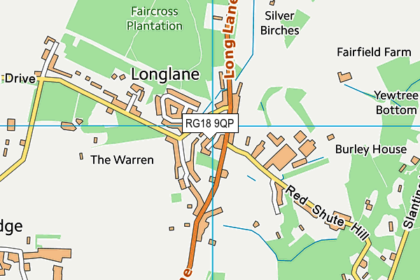 RG18 9QP map - OS VectorMap District (Ordnance Survey)