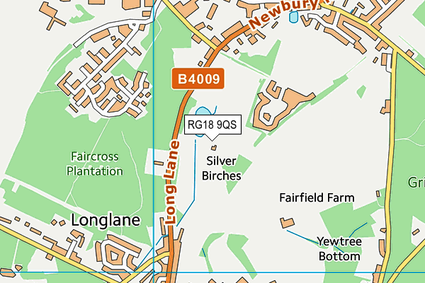 RG18 9QS map - OS VectorMap District (Ordnance Survey)