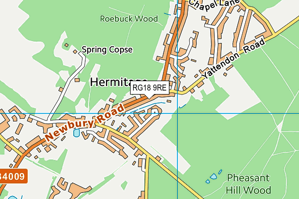 RG18 9RE map - OS VectorMap District (Ordnance Survey)