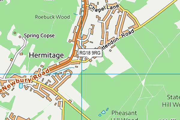 RG18 9RG map - OS VectorMap District (Ordnance Survey)