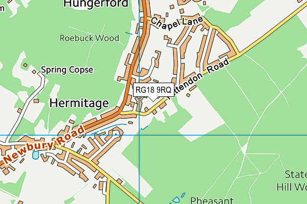 RG18 9RQ map - OS VectorMap District (Ordnance Survey)