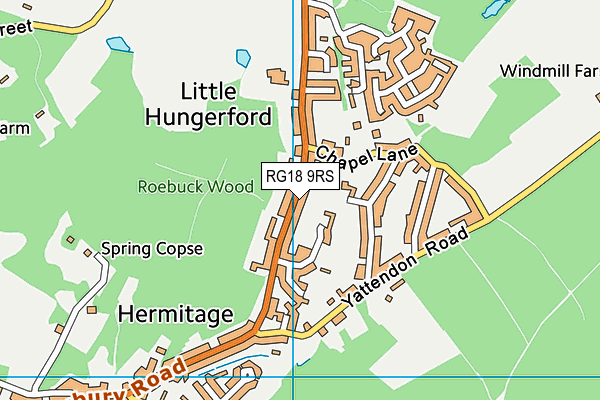 RG18 9RS map - OS VectorMap District (Ordnance Survey)