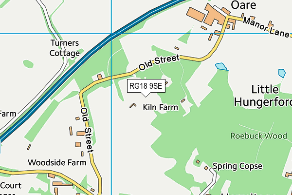 RG18 9SE map - OS VectorMap District (Ordnance Survey)