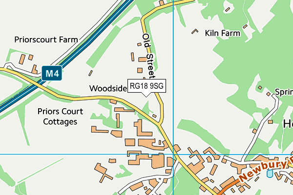 RG18 9SG map - OS VectorMap District (Ordnance Survey)