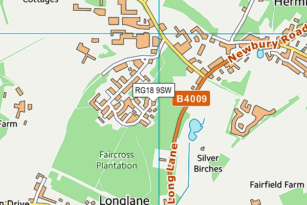 RG18 9SW map - OS VectorMap District (Ordnance Survey)