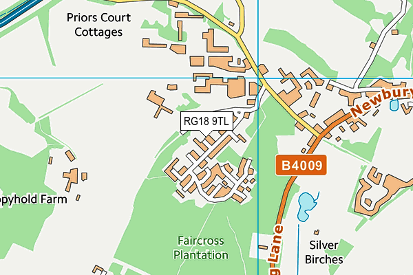 RG18 9TL map - OS VectorMap District (Ordnance Survey)