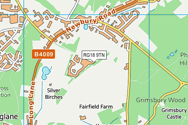 RG18 9TN map - OS VectorMap District (Ordnance Survey)