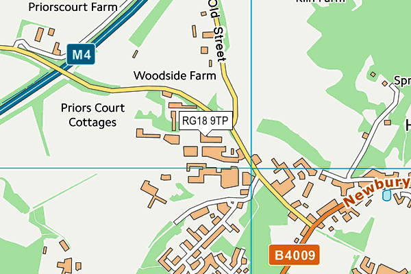 Denison Barracks Gymnasium map (RG18 9TP) - OS VectorMap District (Ordnance Survey)