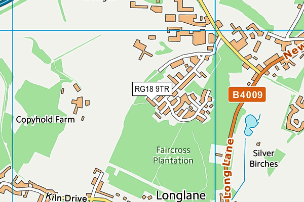 RG18 9TR map - OS VectorMap District (Ordnance Survey)