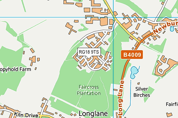 RG18 9TS map - OS VectorMap District (Ordnance Survey)