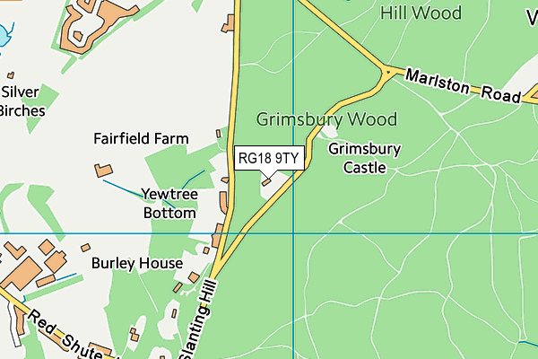 RG18 9TY map - OS VectorMap District (Ordnance Survey)