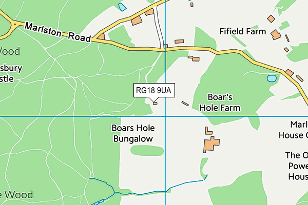 RG18 9UA map - OS VectorMap District (Ordnance Survey)