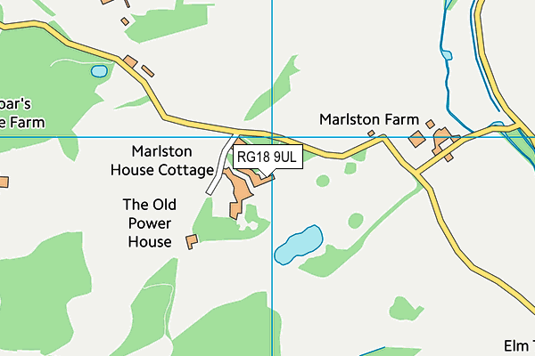 Brockhurst and Marlston House Schools map (RG18 9UL) - OS VectorMap District (Ordnance Survey)
