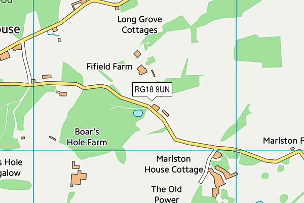 RG18 9UN map - OS VectorMap District (Ordnance Survey)