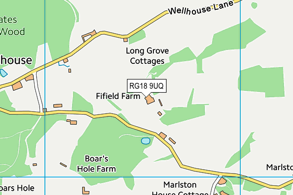 RG18 9UQ map - OS VectorMap District (Ordnance Survey)