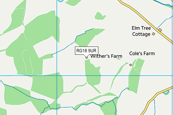 RG18 9UR map - OS VectorMap District (Ordnance Survey)