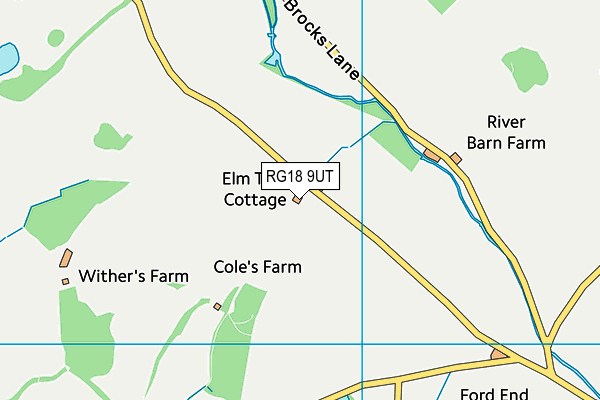 RG18 9UT map - OS VectorMap District (Ordnance Survey)