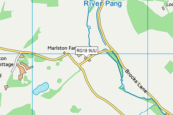 RG18 9UU map - OS VectorMap District (Ordnance Survey)