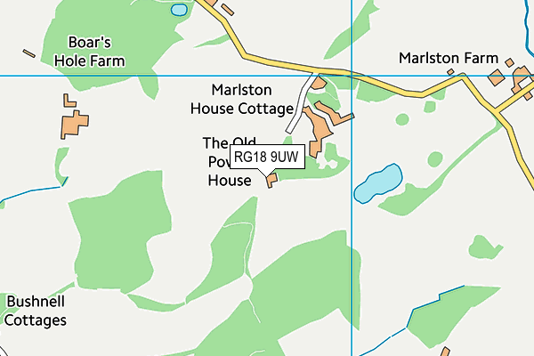 RG18 9UW map - OS VectorMap District (Ordnance Survey)