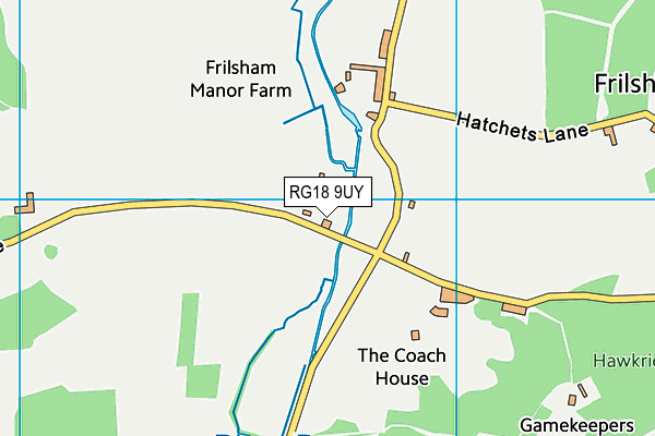 RG18 9UY map - OS VectorMap District (Ordnance Survey)