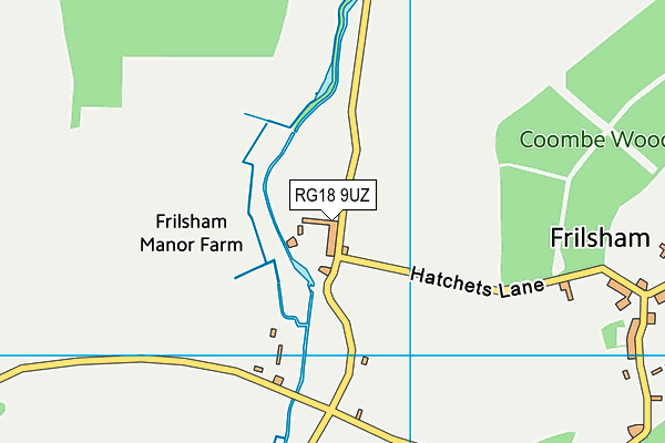 RG18 9UZ map - OS VectorMap District (Ordnance Survey)