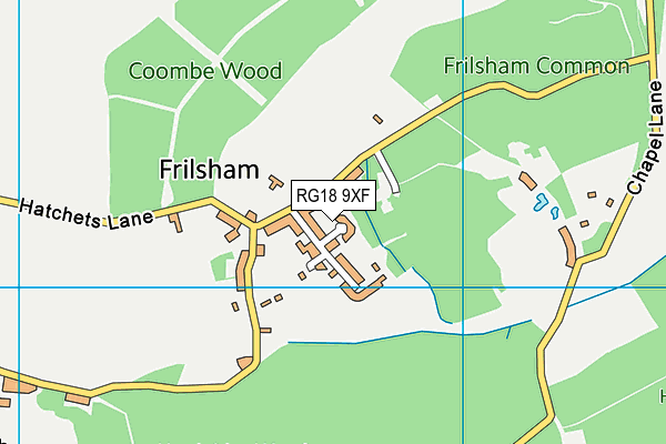 RG18 9XF map - OS VectorMap District (Ordnance Survey)