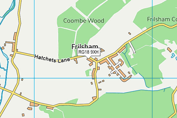 RG18 9XH map - OS VectorMap District (Ordnance Survey)