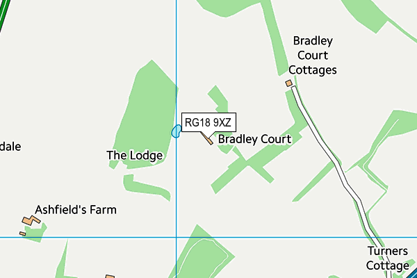 RG18 9XZ map - OS VectorMap District (Ordnance Survey)