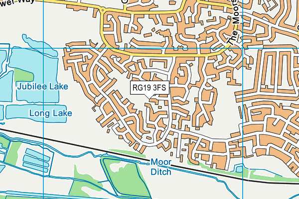 RG19 3FS map - OS VectorMap District (Ordnance Survey)
