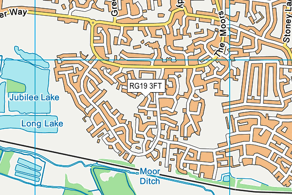 RG19 3FT map - OS VectorMap District (Ordnance Survey)