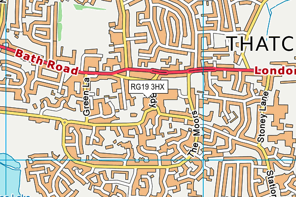 RG19 3HX map - OS VectorMap District (Ordnance Survey)