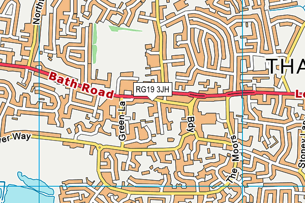 RG19 3JH map - OS VectorMap District (Ordnance Survey)