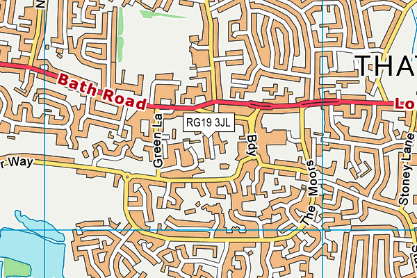 RG19 3JL map - OS VectorMap District (Ordnance Survey)