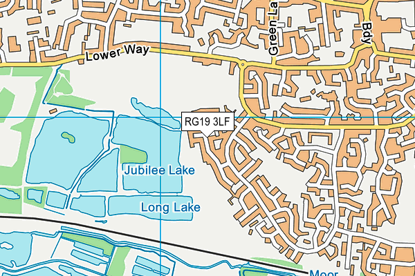 RG19 3LF map - OS VectorMap District (Ordnance Survey)