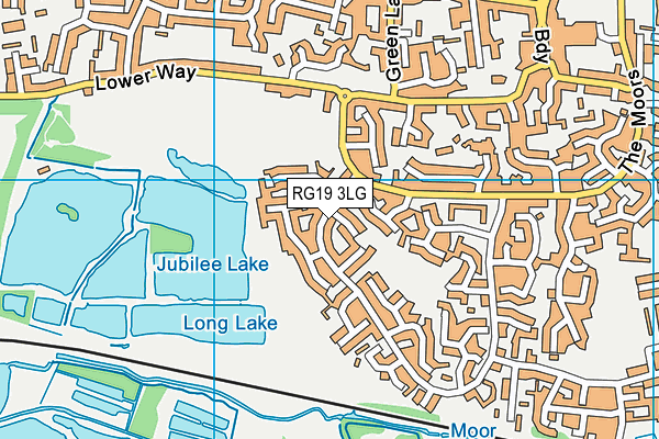 RG19 3LG map - OS VectorMap District (Ordnance Survey)