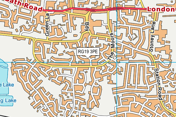 RG19 3PE map - OS VectorMap District (Ordnance Survey)