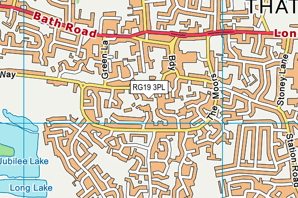 RG19 3PL map - OS VectorMap District (Ordnance Survey)
