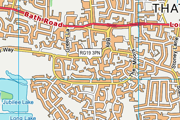 RG19 3PN map - OS VectorMap District (Ordnance Survey)